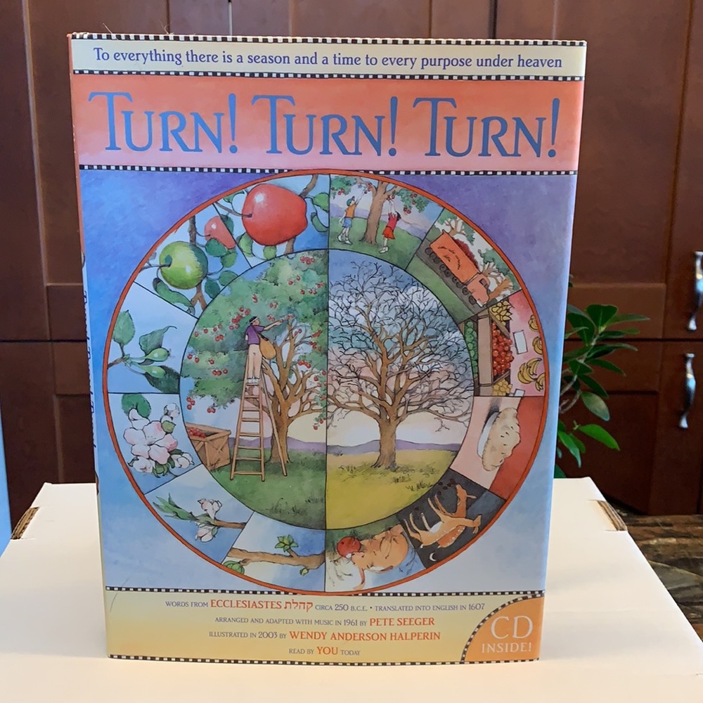 Music CD with book. Turn turn turn. Education